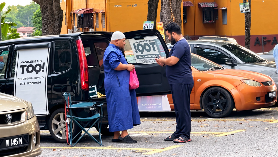 Image from: From Actor To Nasi Berlauk Seller, Taiyuddin Bakar Set For Umrah