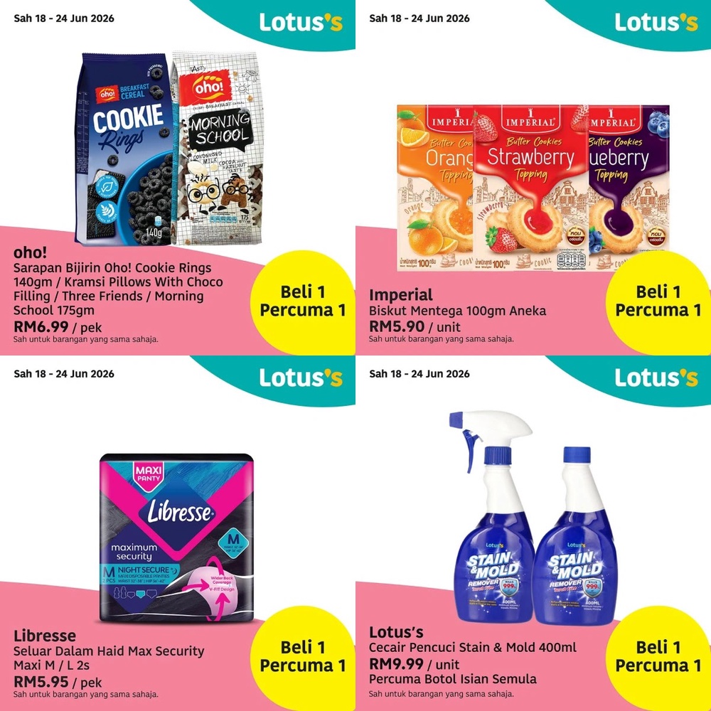Image from: Lotus's推出Buy 1 Free 1