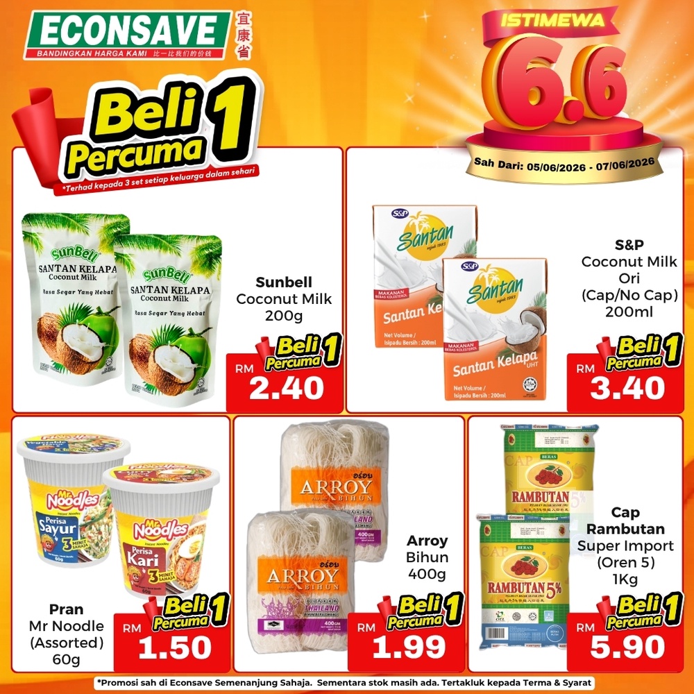 Image from: Econsave推出Buy 1 Free 1