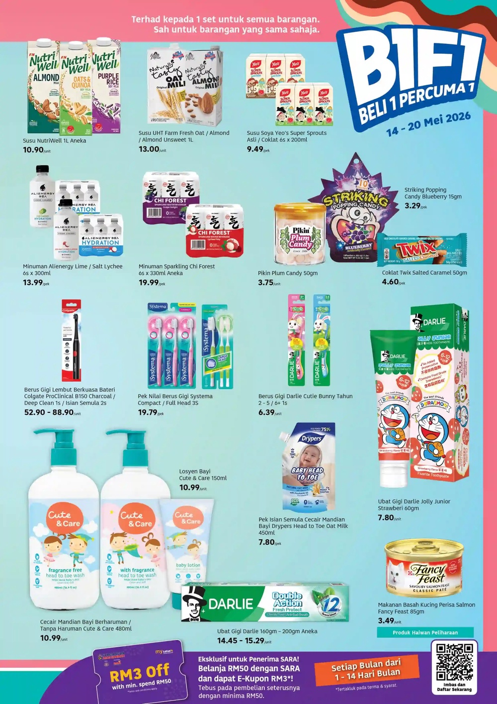 Image from: Lotus's推出Buy 1 Free 1，来看本周都有哪些商品有折扣