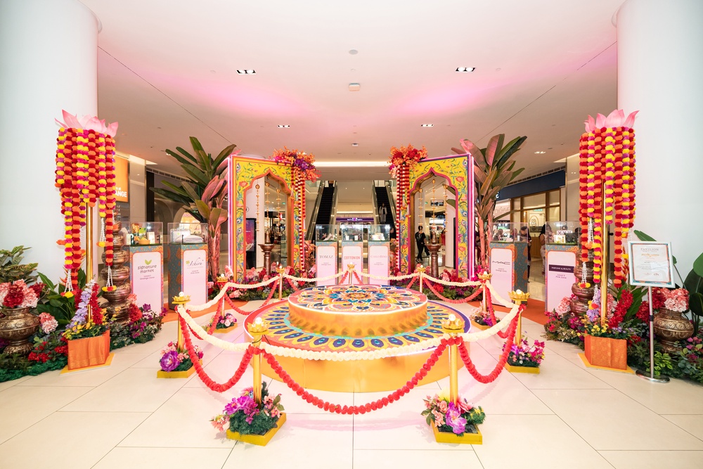 Detailed Deepavali kolam designs at Pavilion Bukit Jalil Level 3