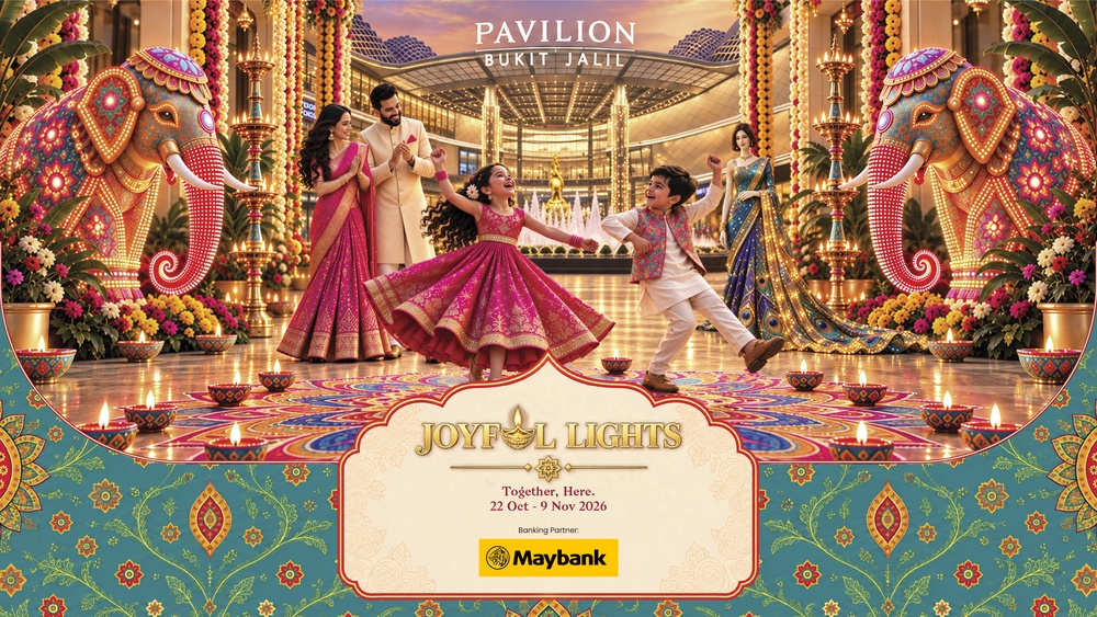 Pavilion Bukit Jalil Joyful Lights Together Here Deepavali 2026 decorations