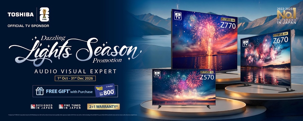 Image from: Toshiba TV Malaysia Celebrates Year-End Festivities with "Dazzling Lights Season Promotion"