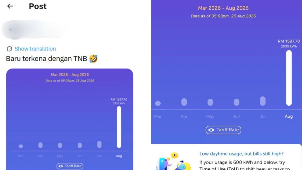 Image from: Mati-mati ingat TNB salah kira, rupanya ini sebab bil naik melambung!