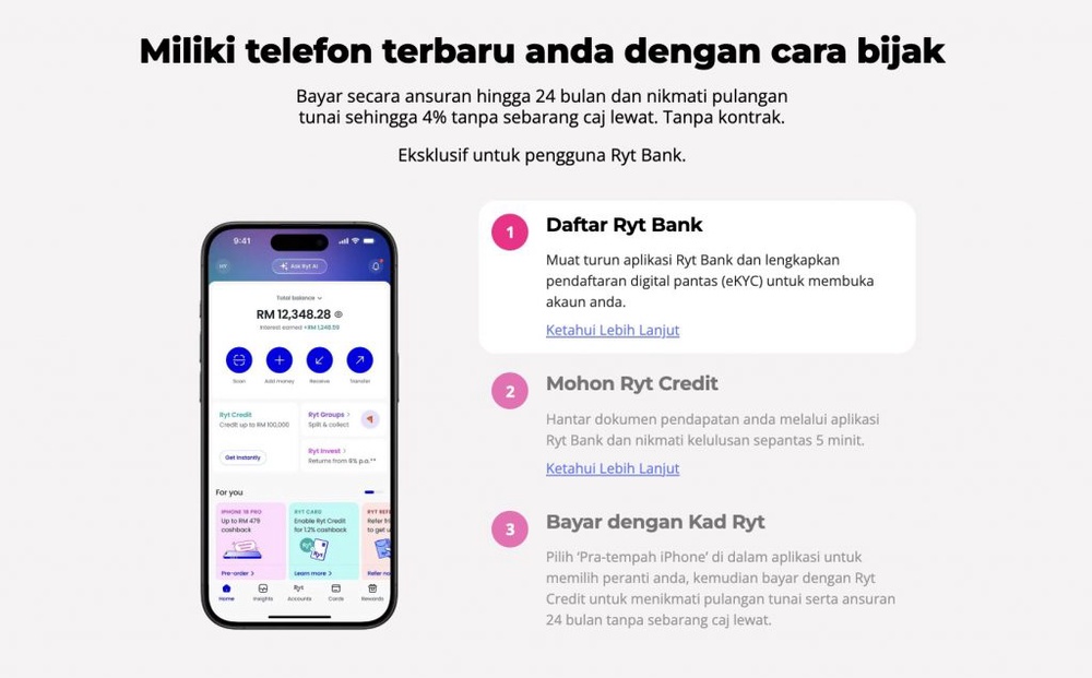 Image from: Beli iPhone 18 Pro mengikut gaya anda: Yes tawar lebih banyak pilihan dengan rebat & cashback