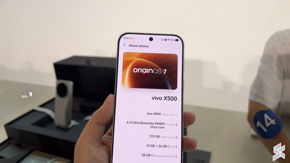 Image from: Siri Vivo X500 rasmi diumumkan, berkuasa Dimensity 9600 Pro, skrin 144Hz, telefoto ZEISS 200MP
