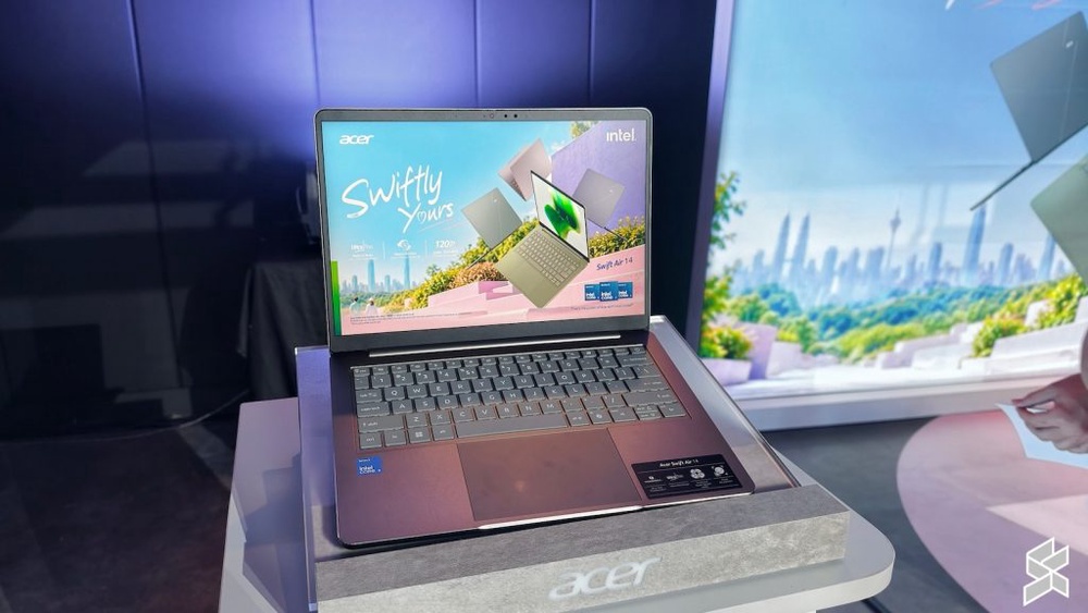 Image from: Acer Swift Air 14, laptop ultra ringan berkuasa Intel Core 7 350 tiba di Malaysia