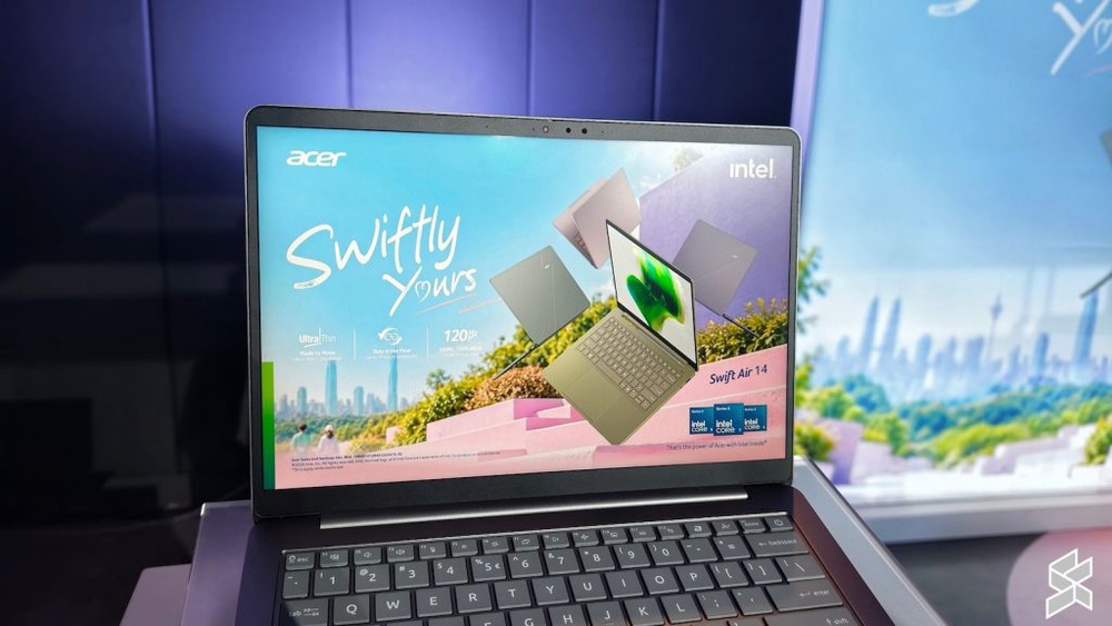 Image from: Acer Swift Air 14, laptop ultra ringan berkuasa Intel Core 7 350 tiba di Malaysia