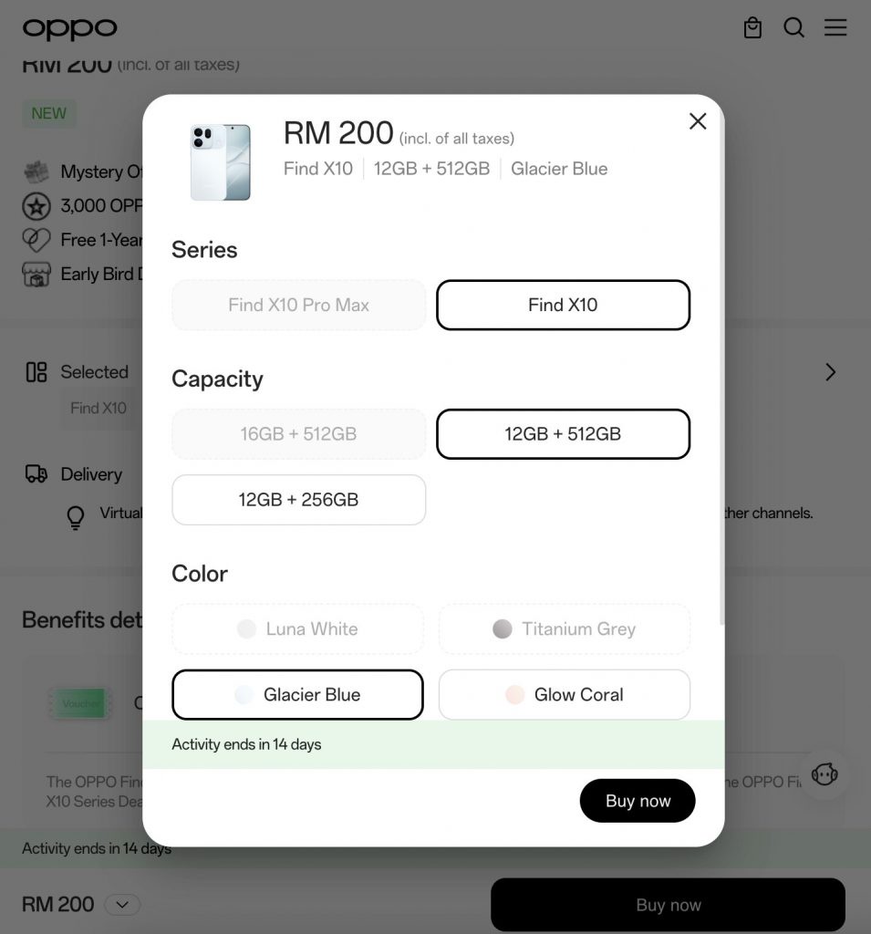 Image from: Siri Oppo Find X10 bakal dilancar di Malaysia 22 Oktober, tempahan awal kini dibuka