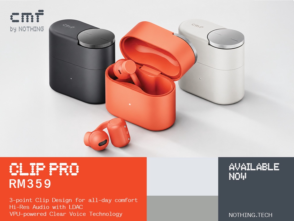 Image from: CMF Clip Pro dan CMF Buds Neo kini rasmi di Malaysia, harga bermula RM129
