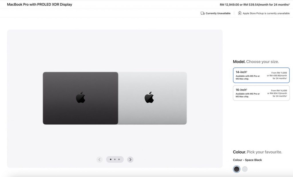 Image from: MacBook Pro kini ada skrin sentuh OLED & Dynamic Island, harga di Malaysia bermula RM11,999