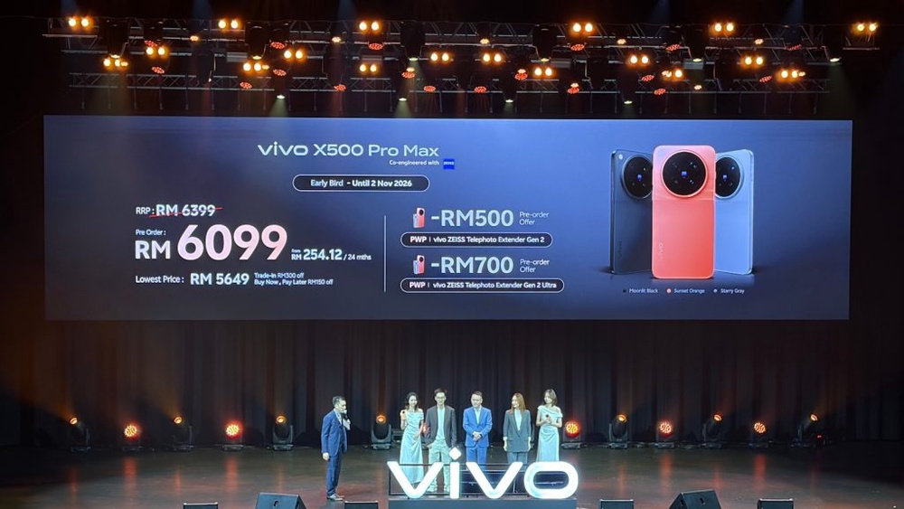 Image from: Siri Vivo X500 Malaysia: Kamera ZEISS 200MP, bateri 7,800mAh harga dari RM4,699