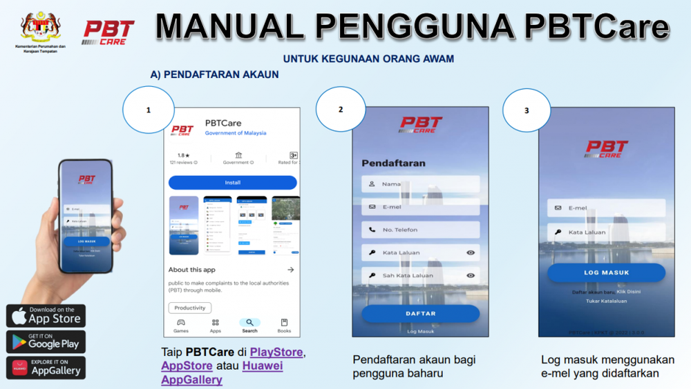 Image from: PBTCare: Platform aduan perkhidmatan pembandaran dekatkan PBT & rakyat