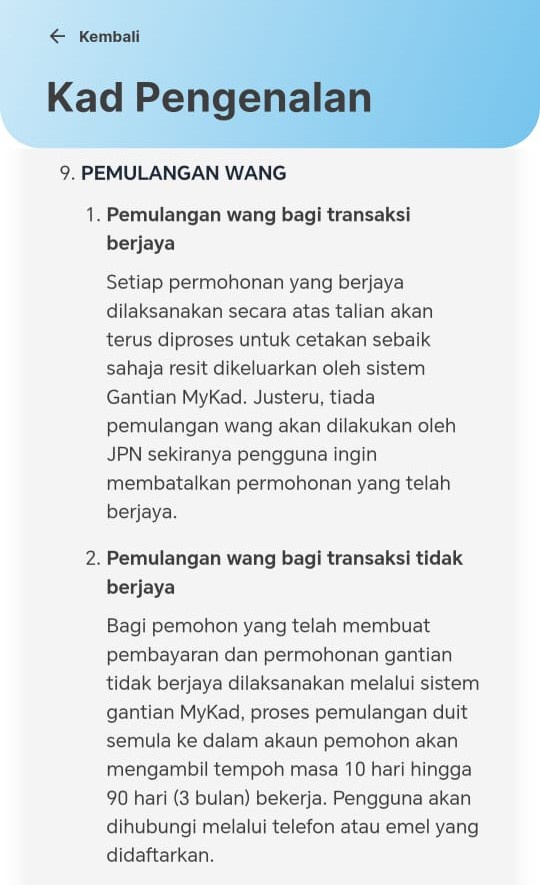Image from: Tak perlu bersesak di JPN, gantian MyKad boleh dibuat melalui aplikasi MyGov!