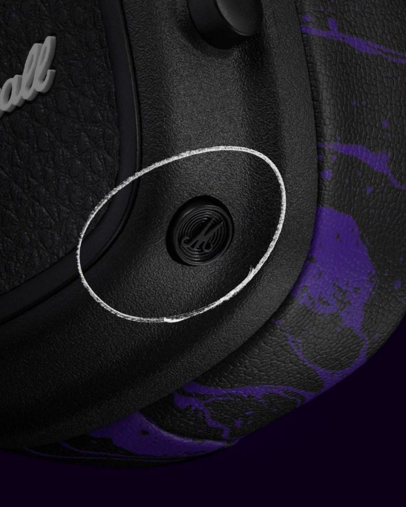 Image from: Legasi 60 tahun Marshall x Jimi Hendrix: Fon kepala Major V, pembesar suara Emberton lll & Action lll dengan corak kosmik