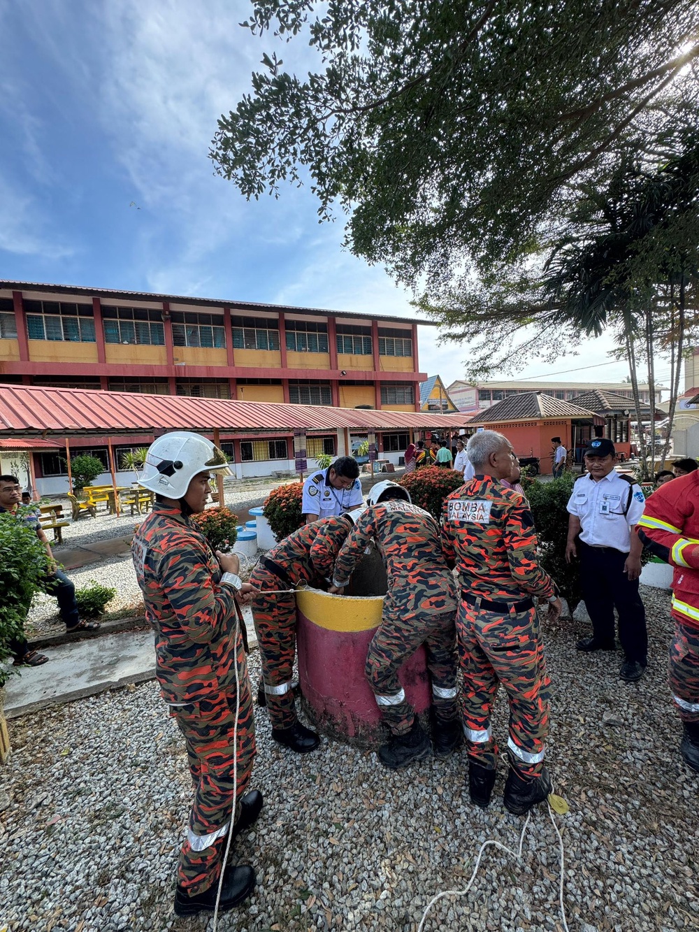 Image from: Duduk Atas Penutup Perigi, Pelajar Terjatuh 5.5 Meter Berzikir Tunggu Diselamatkan