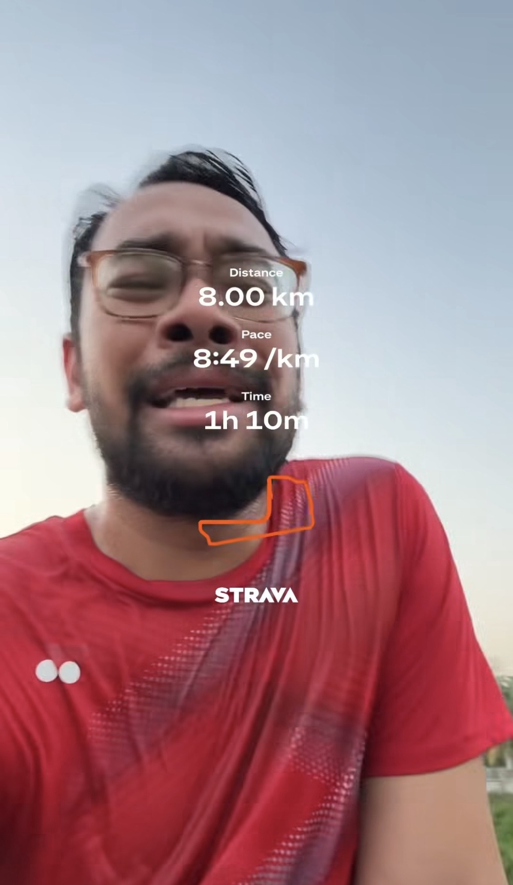 Image from: Sahut Cabaran TokTi, Lelaki Lari 8KM Sambil Dengar Lagu Kesilapanku Keegoanmu