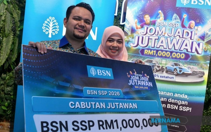 Image from: Rezeki Tak Disangka, Bapa Empat Anak Menang RM1 Juta BSN SSP