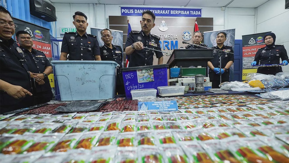Image from: Inap Desa Jadi Tempat Penyimpanan, Sindiket Tumpas Rampasan Bahan Terlarang Cecah RM16.8 Juta