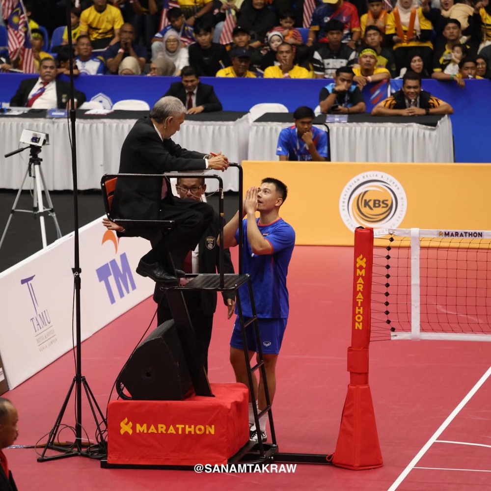 Image from: Piala Dunia Sepak Takraw: Bukan Salah Mana-Mana Pemain, Kami Hormat Keputusan – Penolong Pengurus Skuad Thailand