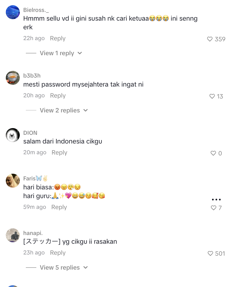 Image from: PM Anwar Respon! Ramai Terhibur, Cikgu-Cikgu Tayang Wajah Garang Ucap Selamat Hari Guru