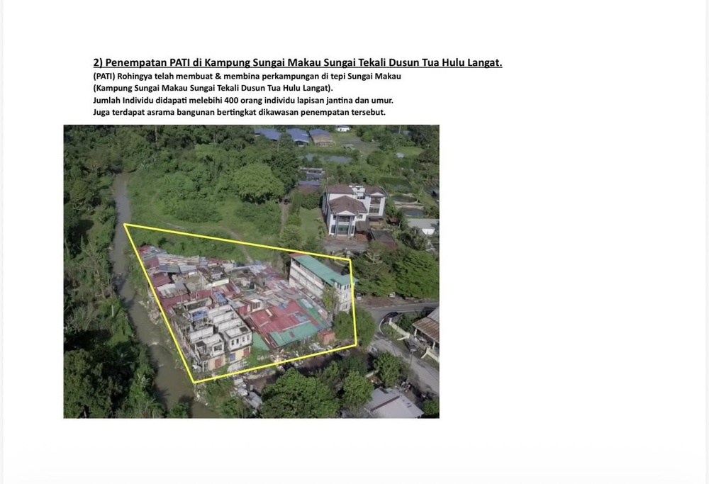 Image from: Pemilik Tanah Beri Kebenaran Punca Penempatan & Flat Rohingya Di Sungai Tekali