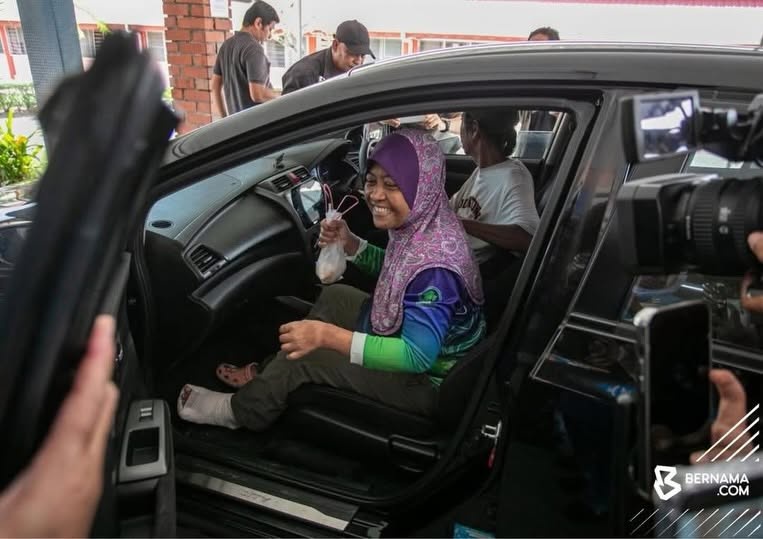 Image from: Kuat Kerana Keluarga! Jaslinda Dah Serik Mendaki Gunung, Tak Tinggalkan Solat Sepanjang Sesat
