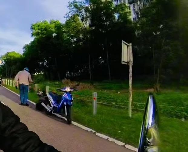 Image from: Lelaki Tetak Penunggang Motosikal Direman Empat Hari