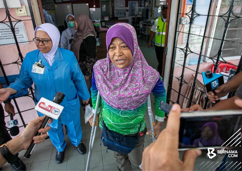 Image from: Kuat Kerana Keluarga! Jaslinda Dah Serik Mendaki Gunung, Tak Tinggalkan Solat Sepanjang Sesat