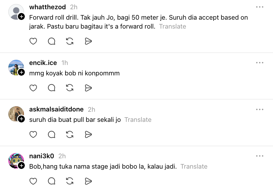 Image from: Bob T20 Ajak ‘Berdebat’ Di Podcast, Jojo Ghazali Setuju  -“Ikut Aku Bersenam Satu Kali”
