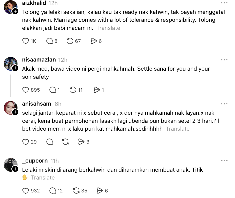 Image from: Tular Video Lelaki Terjerit-Jerit Di Tempat Kerja Isteri, Paksa Balik Rumah Jaga Anak