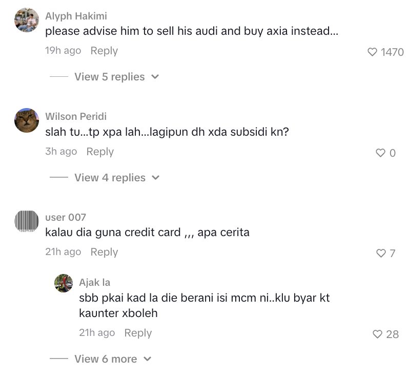 Image from: Tindakan Pekerja Pam Minyak Dipuji, Halang Kereta Audi Plat Singapura Isi RON95