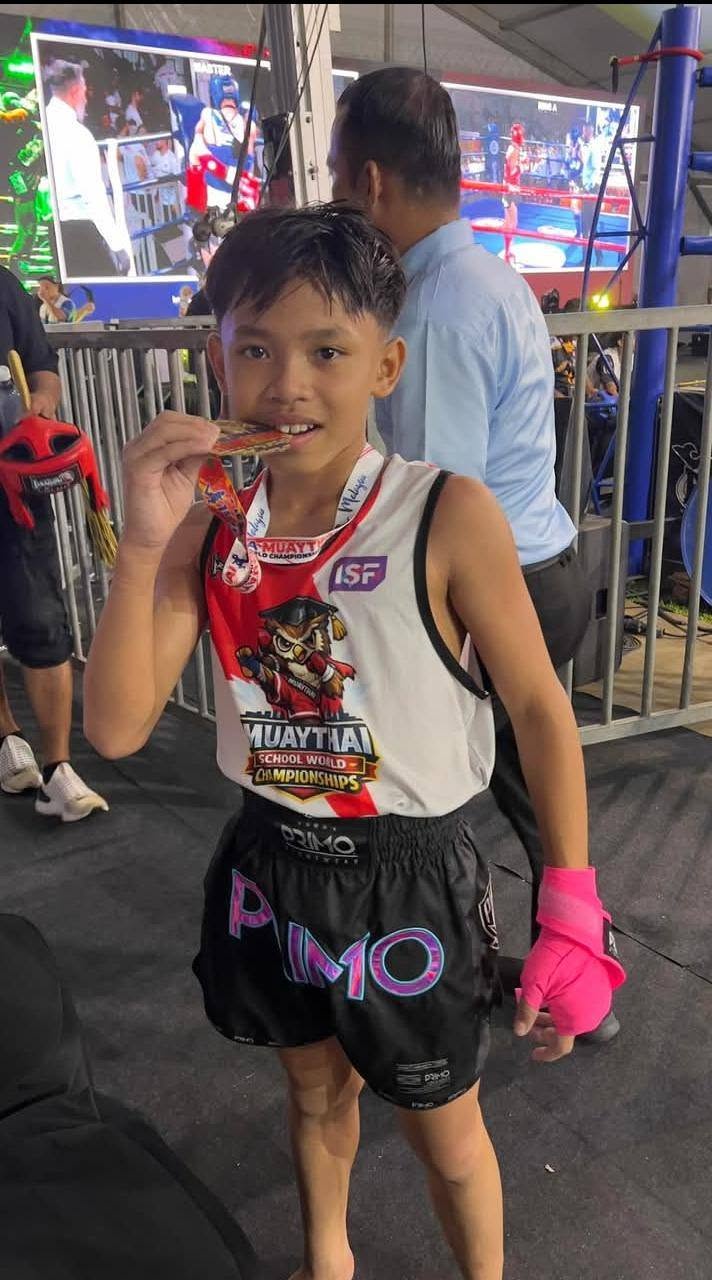Image from: Berusia 12 Tahun, Zahirul Haq Rangkul Emas Muay Thai Remaja Dunia