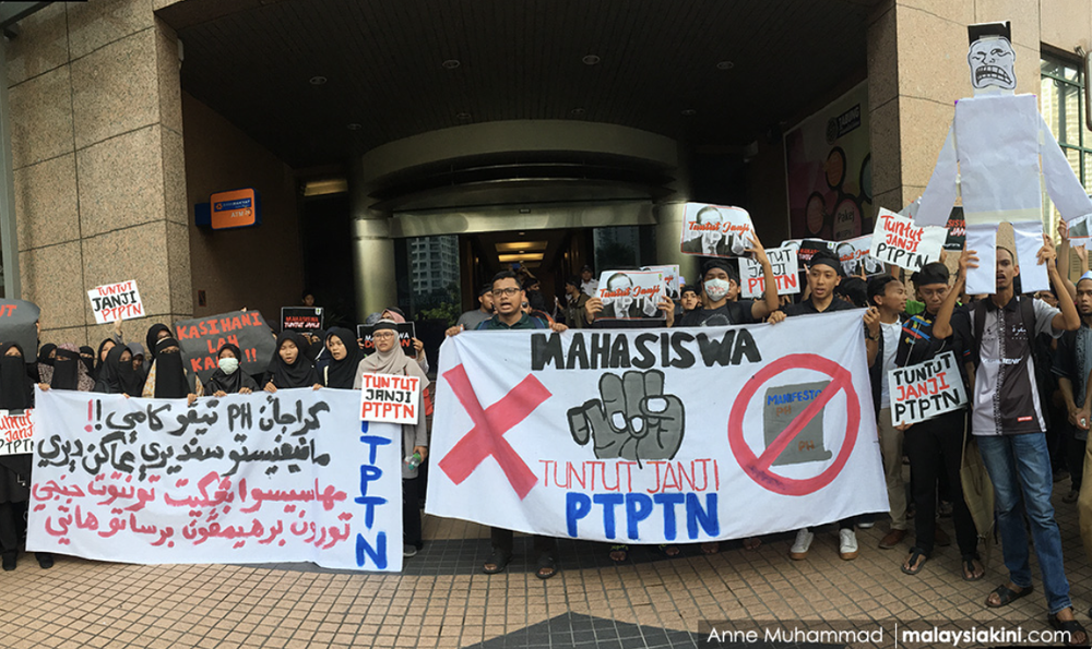Image from: Janji Hapus PTPTN! Putera MIC Persoal Komitmen PH, Desak Jawapan Tuntas – “Anak Muda Sudah Muak”