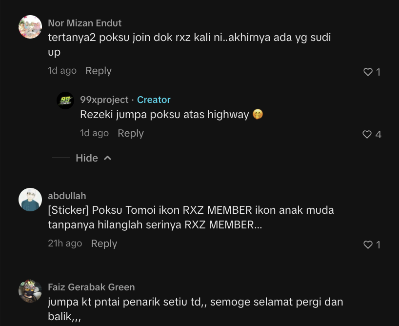 Image from: Setia Hadir Sejak RXZ Members 1.0, Ramai Mahu Pak Su Tomoi Diberi Anugerah Khas