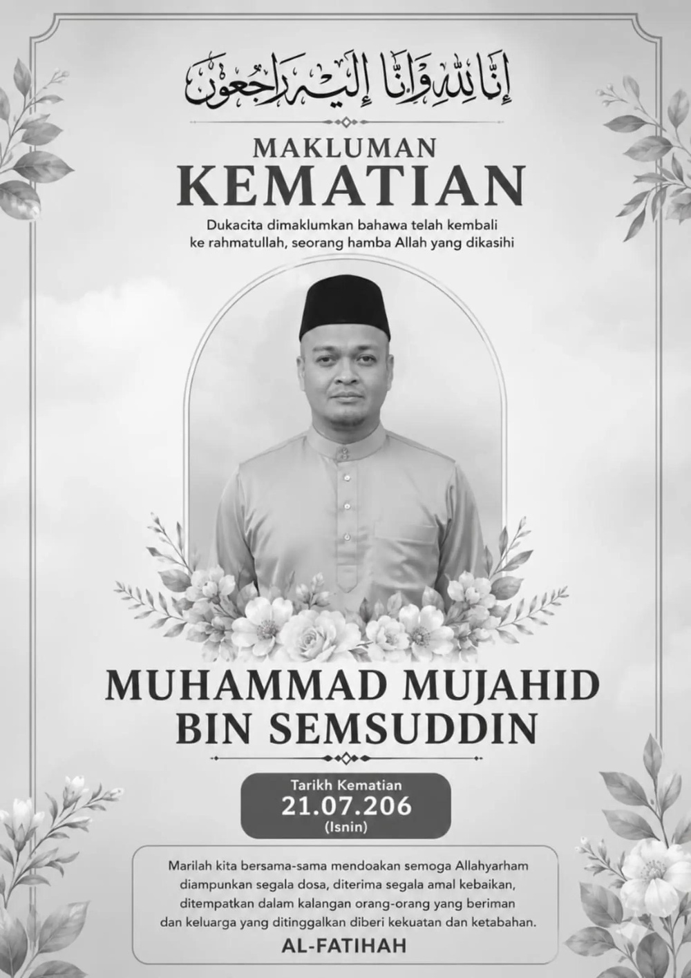 Image from: Pemandu Van Sekuriti Dikhabarkan Meninggal Dunia Selepas Insiden Cubaan Disamun