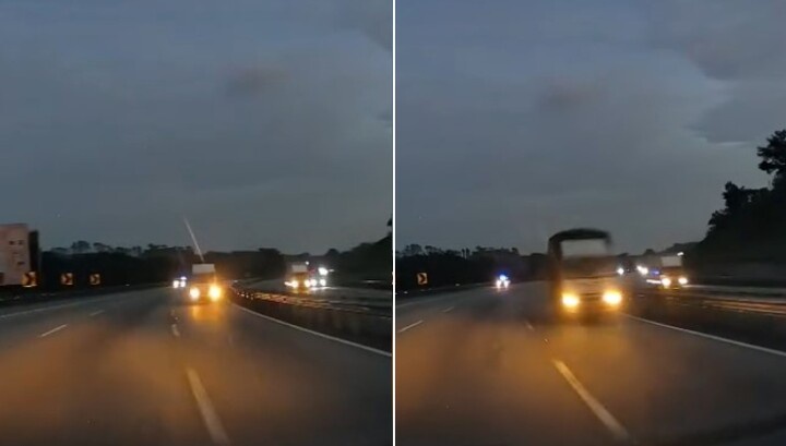 Polis Tahan Pemandu Lori Memandu Melawan Arus Sejauh 150 Km [Video]