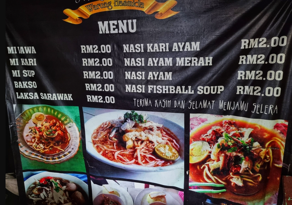 Image from: Lebih 30 Tahun Berniaga, Warung Ini Kekalkan Harga Makanan Serendah RM2 – “Nak Bantu Rakyat Berpendapatan Rendah”