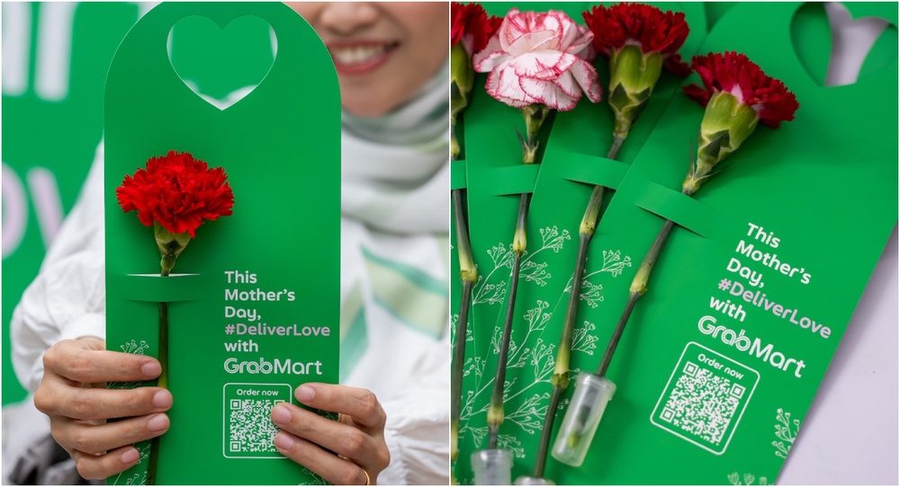Image from: Tekan Button, Dapat Bunga? Grab Sebarkan Kasih Sayang Sempena Hari Ibu Di Bukit Bintang