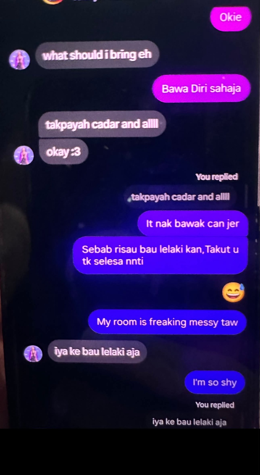Image from: “Tak Payah Bawa Cadar? Bilik Bau Lelaki” – Fify Azmi Maklum Dicurangi, Dedah Perbualan Antara Sarah Yasmine Dengan Teman Lelaki