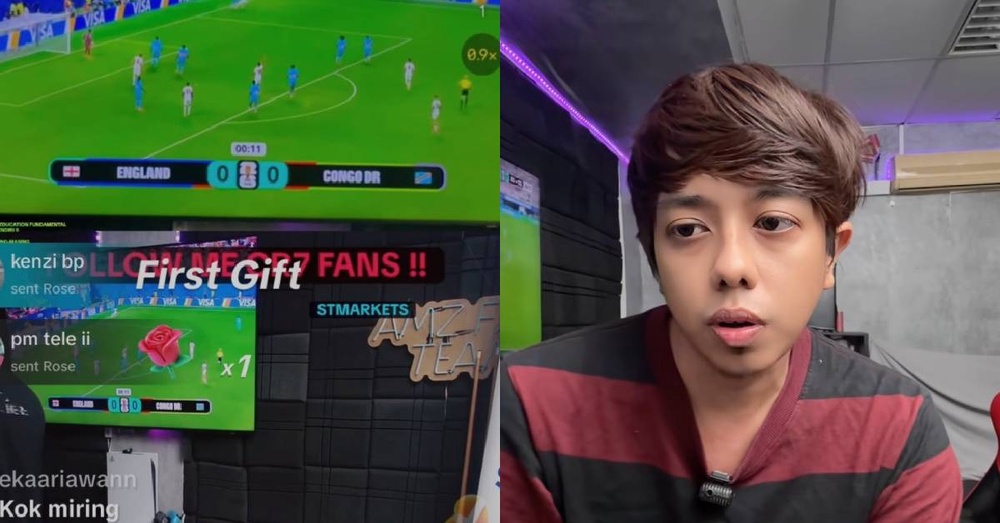 Image from: TikTok Live Kena Gantung, Ammar Nazhan Tak Serik Tayang Siaran Langsung Piala Dunia Di Akaun Lain – “Buat-Buat Pegang ‘Game Controller’..”