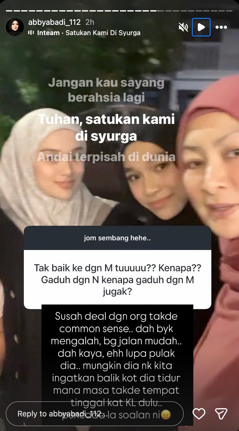 Image from: “Tak Payah Beriya Sangat Nak Tunjuk Bapa Mithali Tu” – Abby Abadi Respon Hantaran Norman Hakim, Anggap Tiada ‘Common Sense’