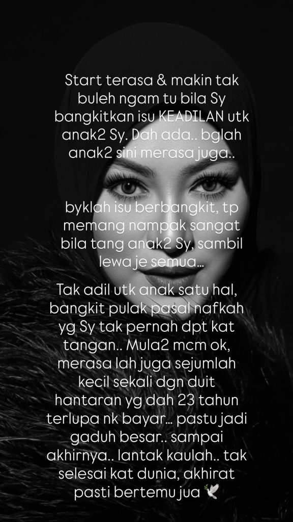 Image from: “Sampai Terkencing Dalam Kereta, Ada Dia Peduli?” – Abby Abadi Luah ‘Luka Yang Tersimpan’, Dakwa Pernah Berkorban Demi Keluarga Hingga Trauma