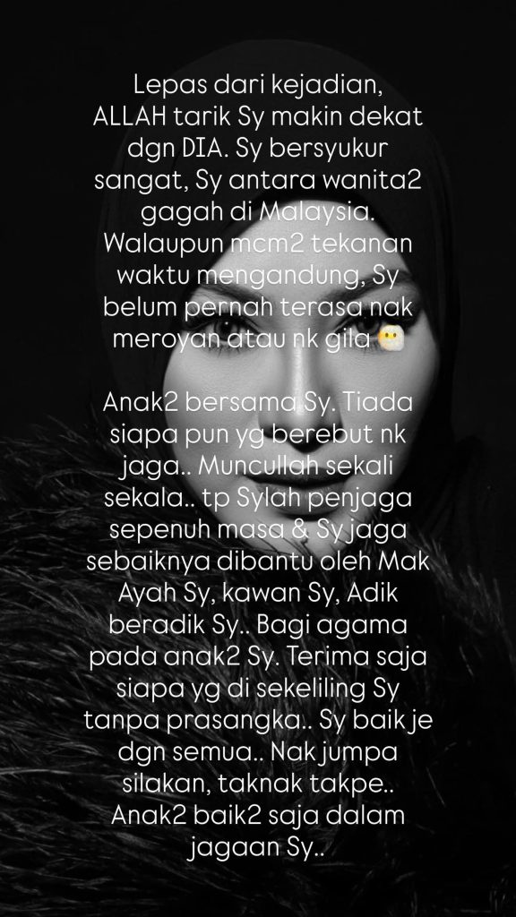 Image from: “Sampai Terkencing Dalam Kereta, Ada Dia Peduli?” – Abby Abadi Luah ‘Luka Yang Tersimpan’, Dakwa Pernah Berkorban Demi Keluarga Hingga Trauma