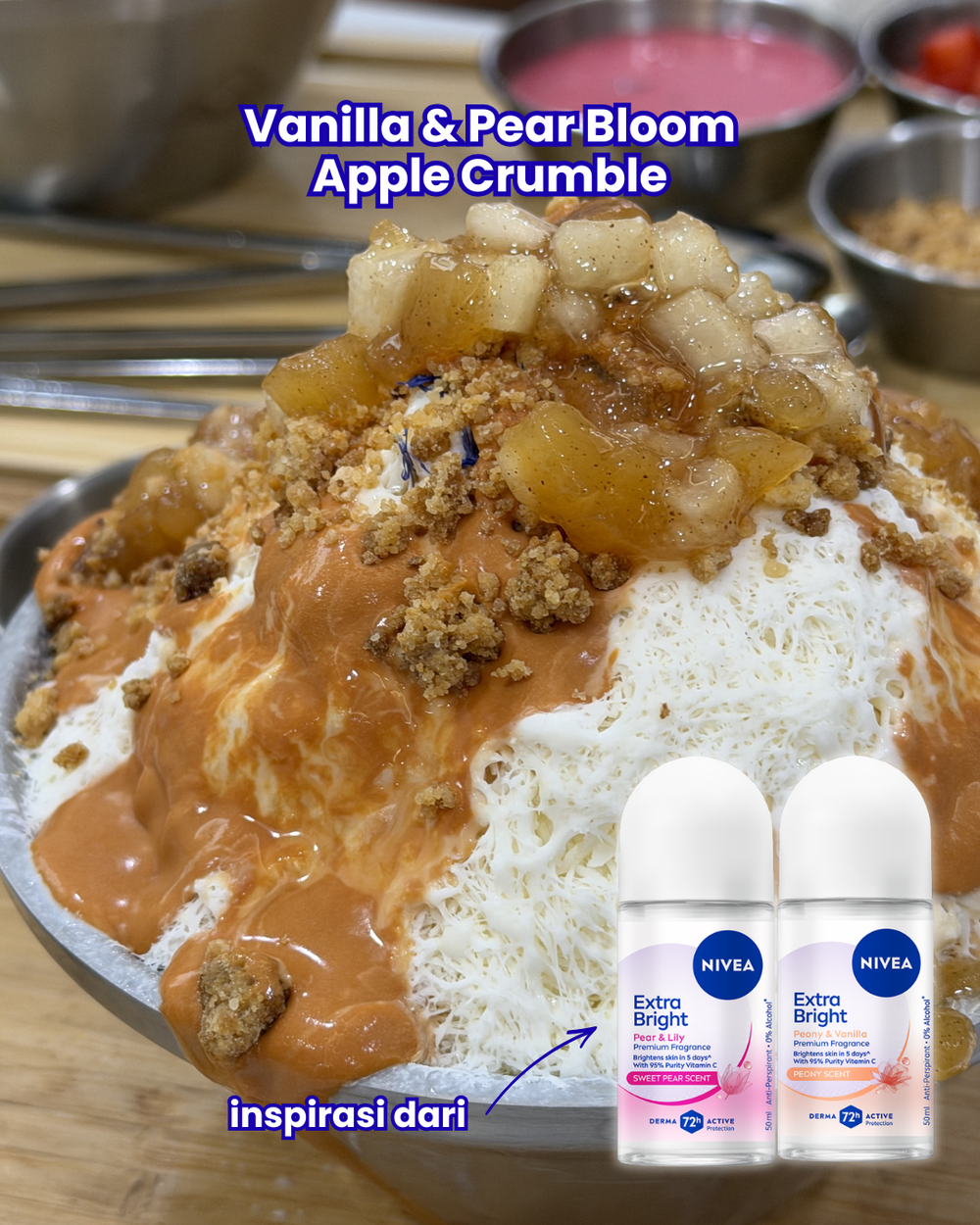 Image from: Beli NIVEA Ni Boleh Tebus Mini Bingsu Floral Bernilai RM15! Kolaborasi Dengan BINQ Memang Sweet Habis!