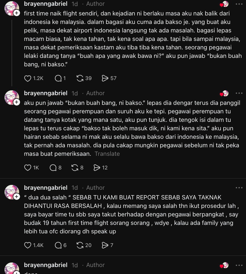 Image from: ‘Kantoi’ Minta Duit Kopi RM 100 Dekat Penumpang KLIA, Pegawai Kastam Kelam Kabut Mohon Maaf Di DM – “Tak Perlu Kecoh-Kecoh”