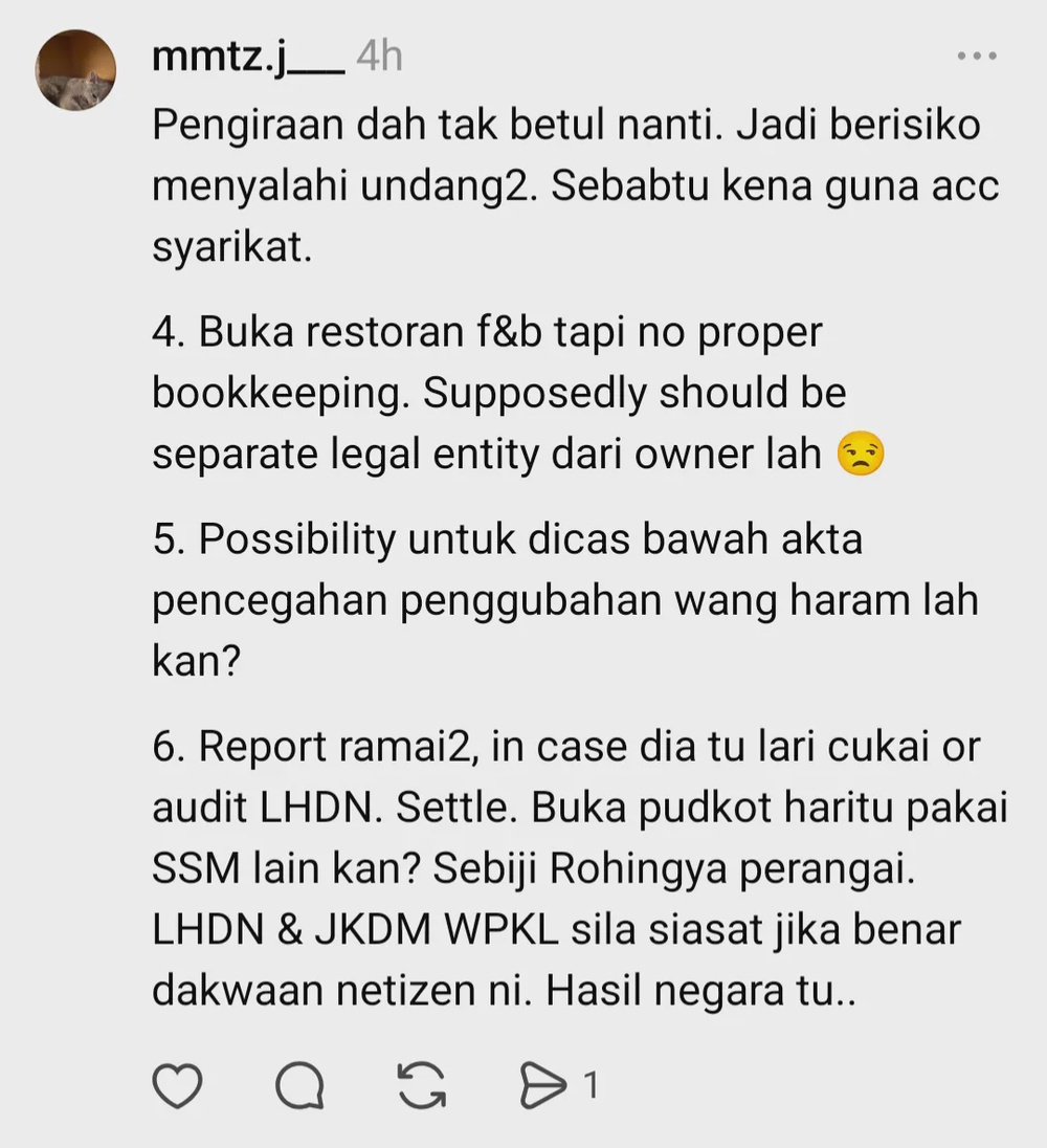 Image from: “Nampak Sangat Nak Elak Cukai” – Netizen Persoal Kaedah Pembayaran Kedai Pizza Milik Jofliam