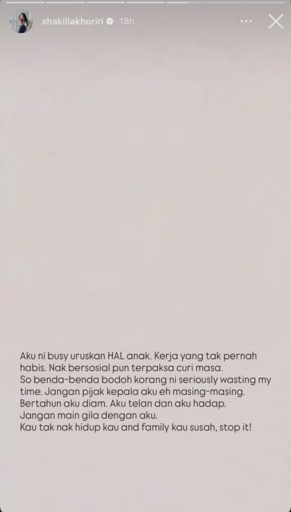 Image from: Pelakon Wanita Difitnah Berzina, Sihir Suami Orang – “Aku Minta Bukti Tak Ada, Jangan Main Api”