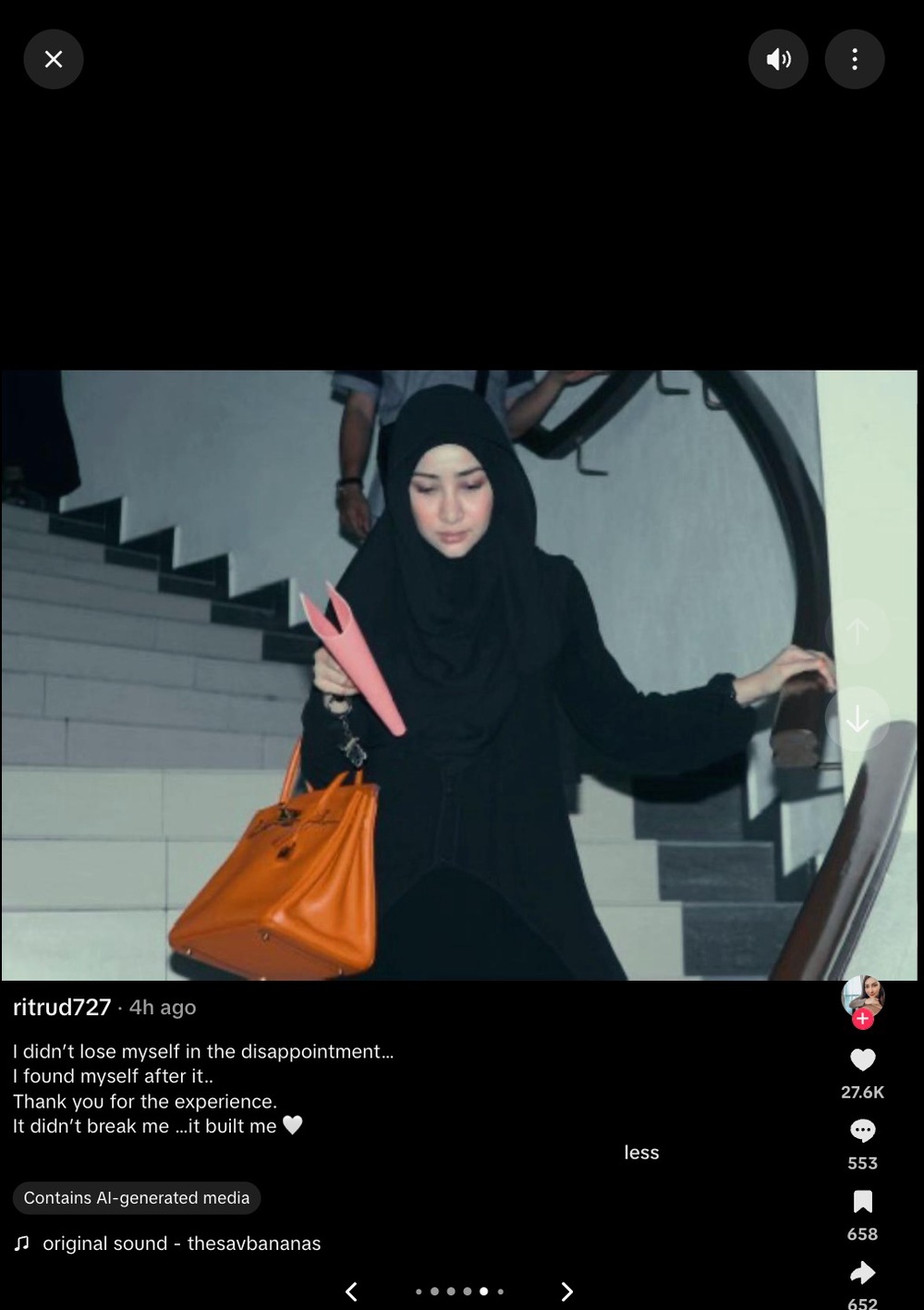 Image from: “Saya Tak Hilang…” – Rita Rudaini Imbau ‘Luka’ Lama Hadapi Perceraian Dengan Aidil Zafuan