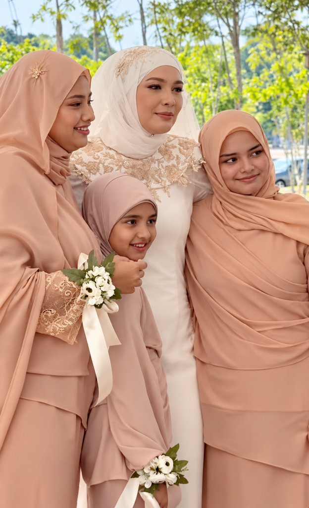 Image from: Selepas Setahun Bergelar Ibu Tunggal, Zahnita Wilson Kini Sah Isteri Farouk, Tiga Anak  Perempuan Turut Hadir